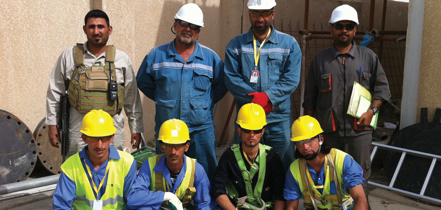 scaffolding training in Iraq