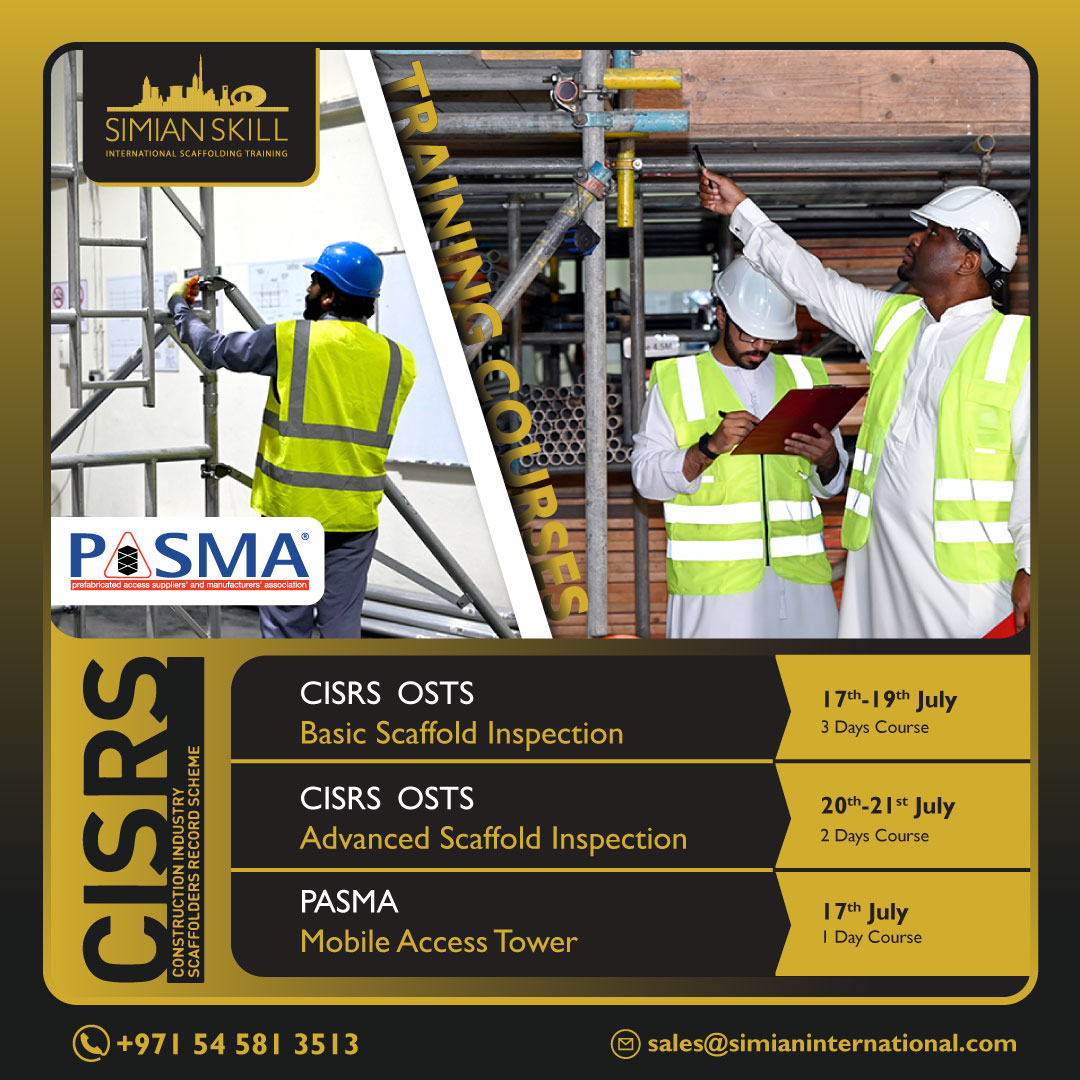 CISRS OSTS Basic And Advanced Scaffold Inspection And PASMA Mobile ...